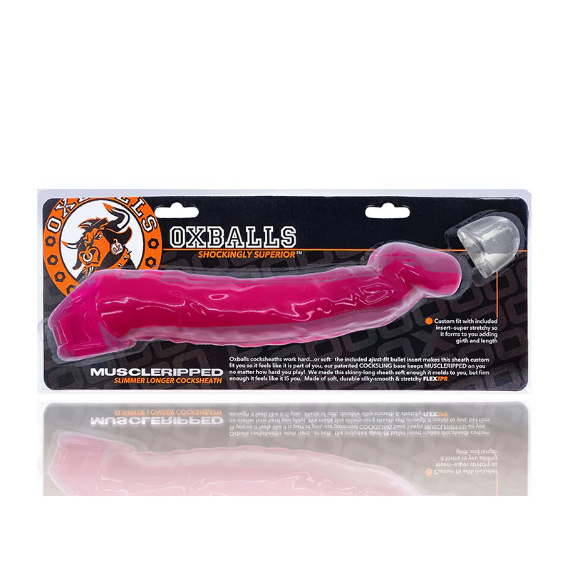 Oxballs Muscle Ripped Cocksheath Hot Pink by Blue Ox Designs, Oxballs