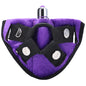 Tantus Velvet Vibrating Strap-On Harness Purple by Tantus