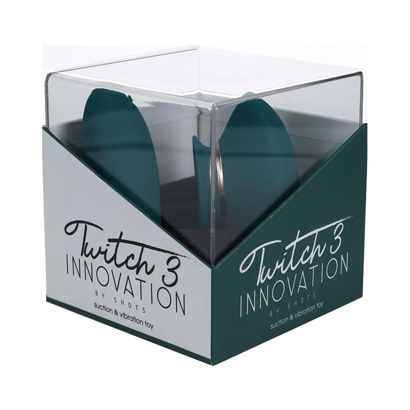 Twitch 3 Silicone Rechargeable Vibrator & Suction Forest Green by Shots America LLC
