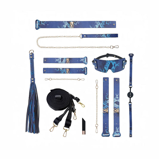 Ouch! International Florence Collection Kit with Bag Blue by Shots America LLC