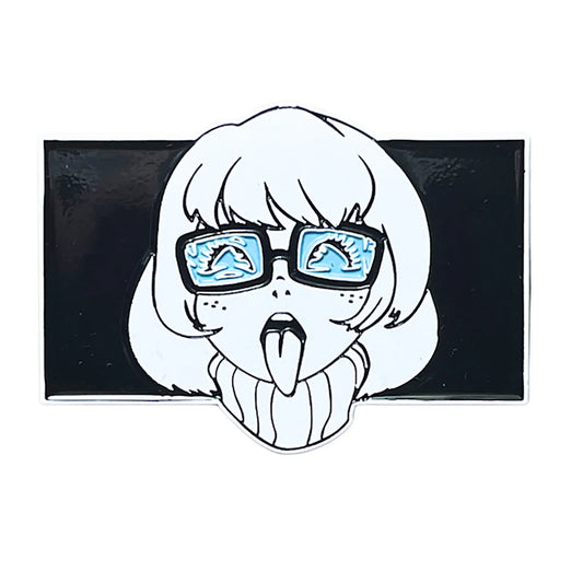 Geeky & Kinky Nerdy Girl V2 Enamel Pin by Geeky & Kinky