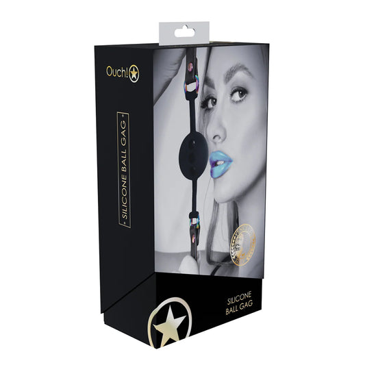 Ouch! International Venice Collection Silicone Ball Gag by Shots America LLC
