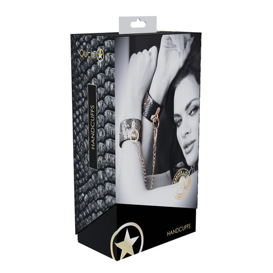 Ouch! International Florence Collection Handcuffs Black by Shots America LLC
