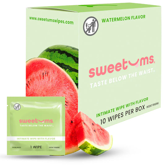 Sweetums Intimate Wipes Watermelon Flavor 10-Pack by Sweetums Inc