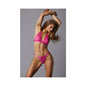 Allure Adore The Hook Up 2-Piece Set Pink L/XL by Allure Lingerie