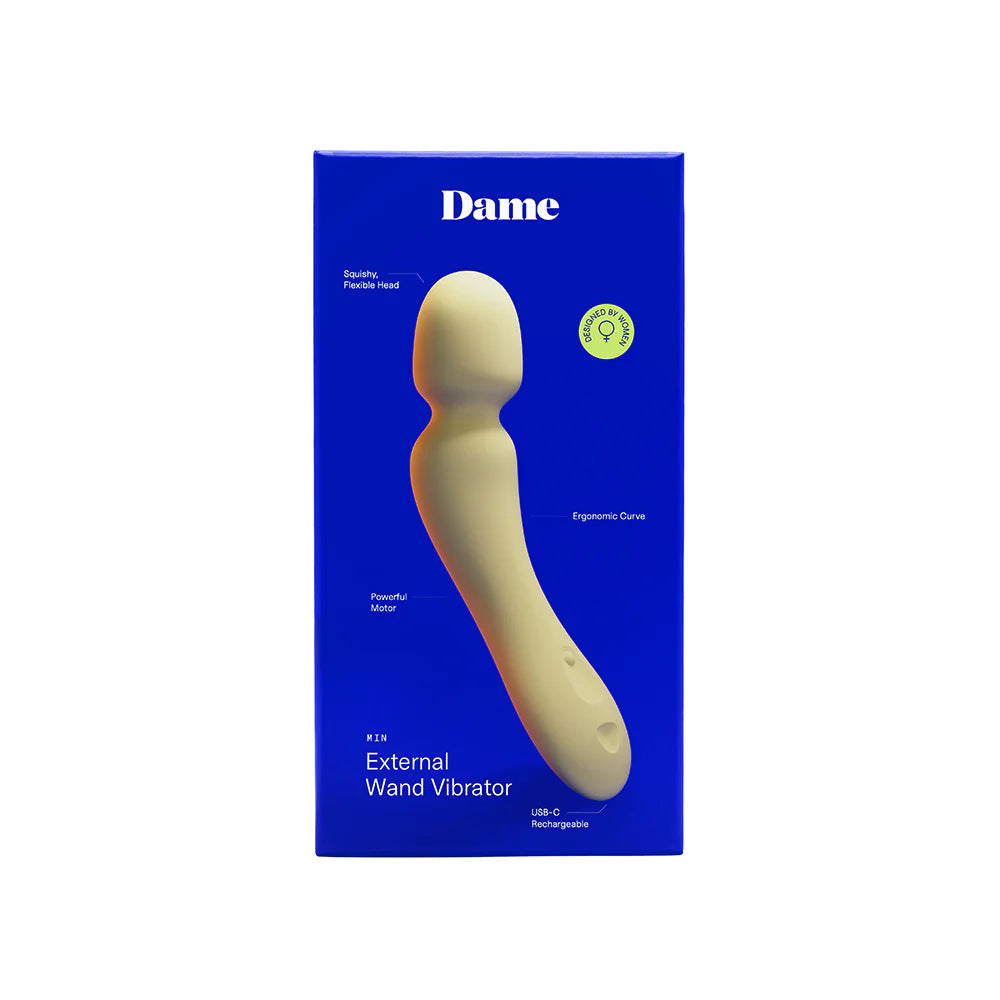 Dame Min Mini Wand Vibrator Butter by Dame Products