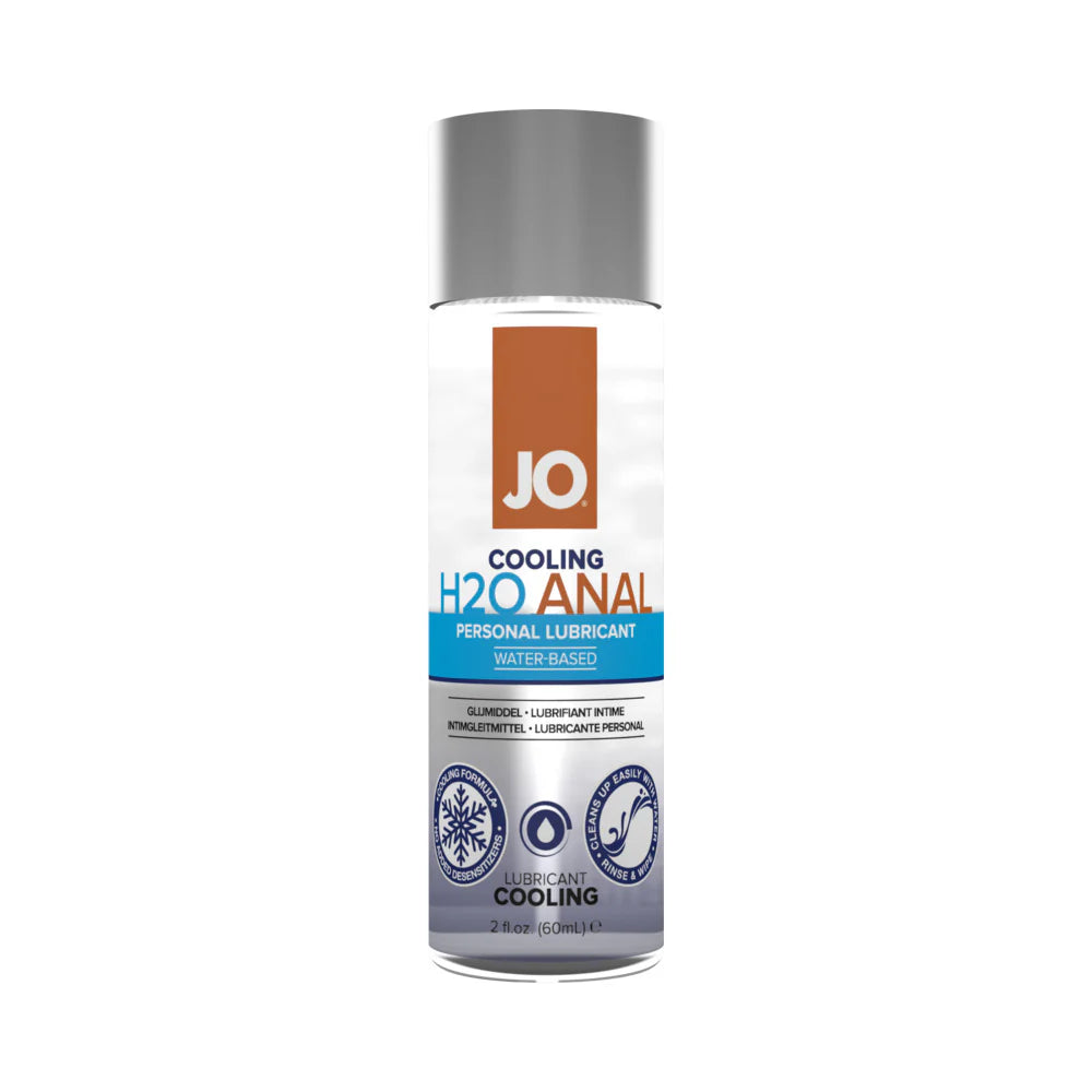 JO H2O Anal Cooling Water-Based Lubricant 2 oz. by System Jo
