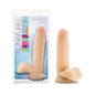 Au Naturel 7 in. Posable Dual Density Dildo with Balls Beige by Blush