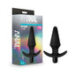 Anal Adventures Platinum Silicone Vibrating Plug Black by Blush