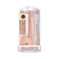 RealRock Realistic 7 in. Straight Dildo With Balls and Suction Cup Beige by Shots America LLC