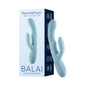 FemmeFunn Balai Rechargeable Silicone Swaying Motion Dual Stimulation Vibrator Light Blue by Vvole