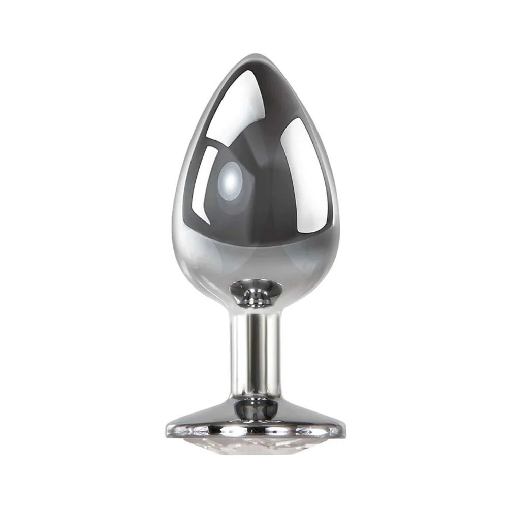 Adam & Eve Clear Gem Anal Plug Large by PHE/Adam and Eve