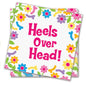 Bachelorette Heels Over Head Floral Napkins 8-Pack by Little Genie Productions