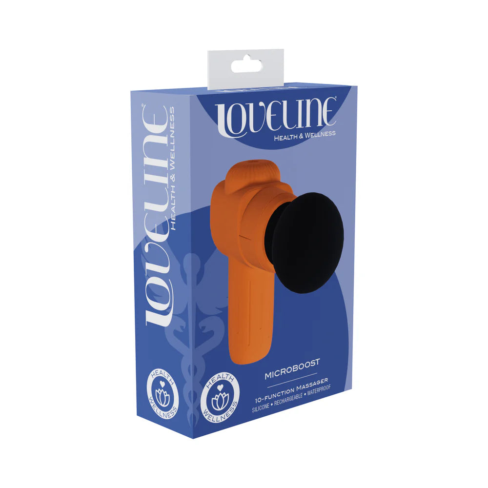 LoveLine MicroBoost Massager Silicone Orange by Shots America LLC