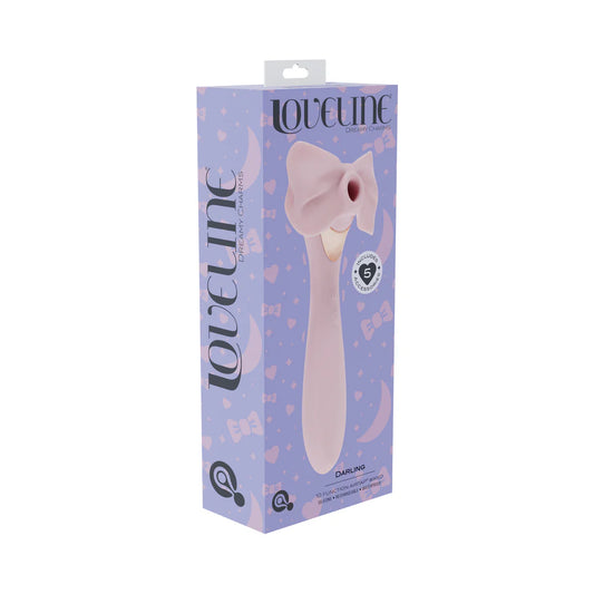 LoveLine Darling AirTapTech Rechargeable Vibrator Pink by Shots America LLC