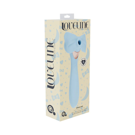 LoveLine Darling AirTapTech Rechargeable Vibrator Blue by Shots America LLC