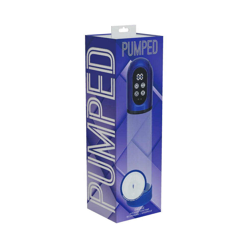 PUMPED Engage Automatic Waterproof Metallic Blue by Shots America LLC