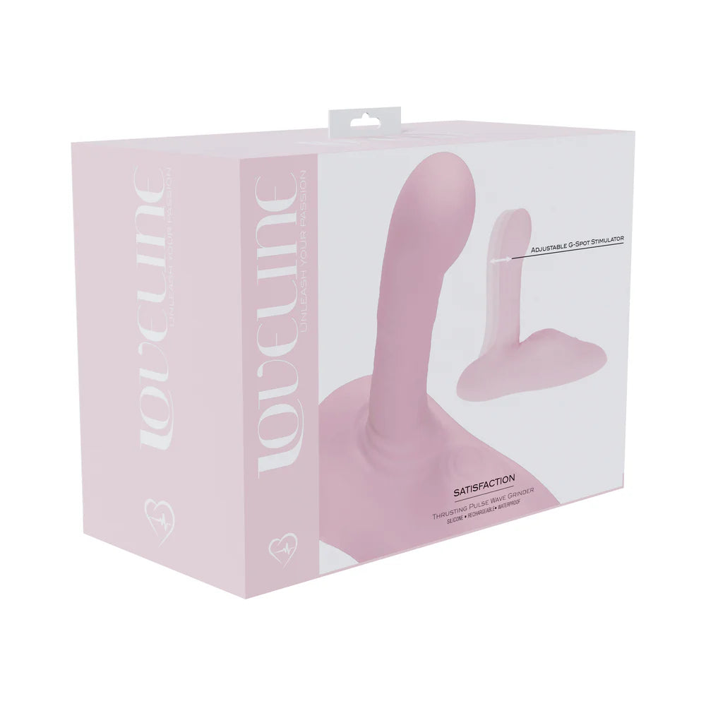 LoveLine Satisfaction Grinder Adjustable Thrusting Pulse Wave Pink by Shots America LLC