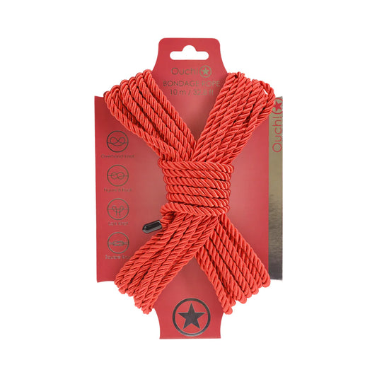 Ouch! Bondage Rope 10 m Nylon Red by Shots America LLC