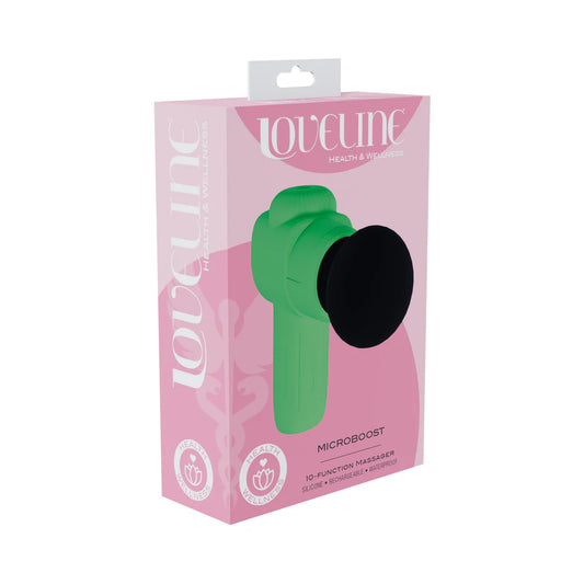 LoveLine MicroBoost Massager Silicone Green by Shots America LLC