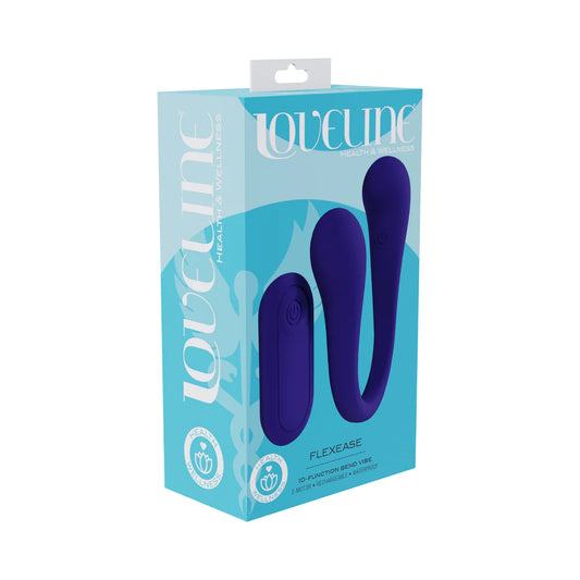 LoveLine FlexEase Bend Vibe Liquid Silicone Purple by Shots America LLC