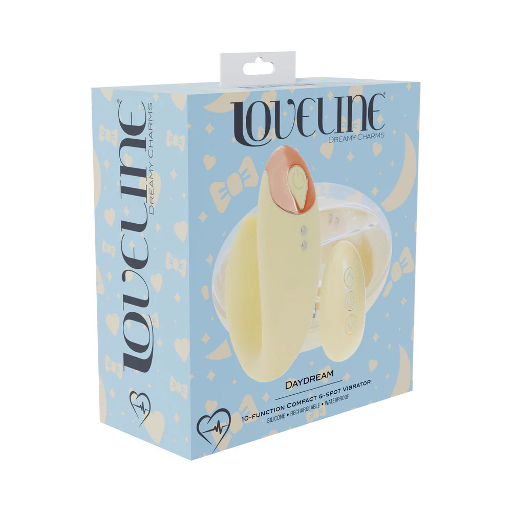 LoveLine Daydream AirTapTech Rechargeable Vibrator Yellow by Shots America LLC
