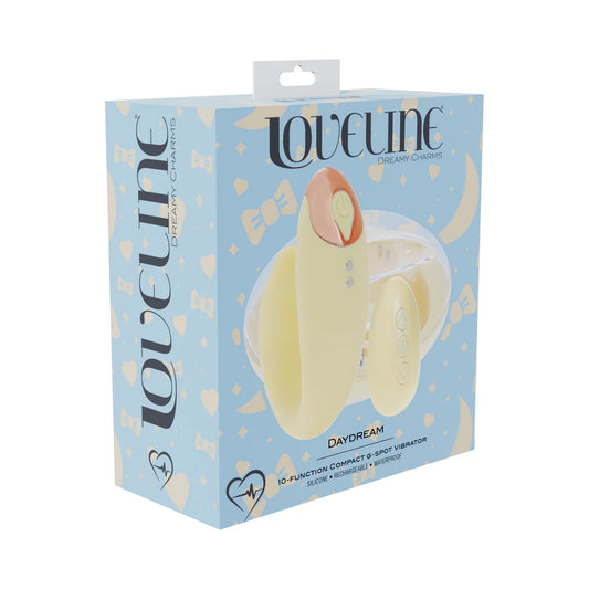 LoveLine Daydream AirTapTech Rechargeable Vibrator Yellow by Shots America LLC