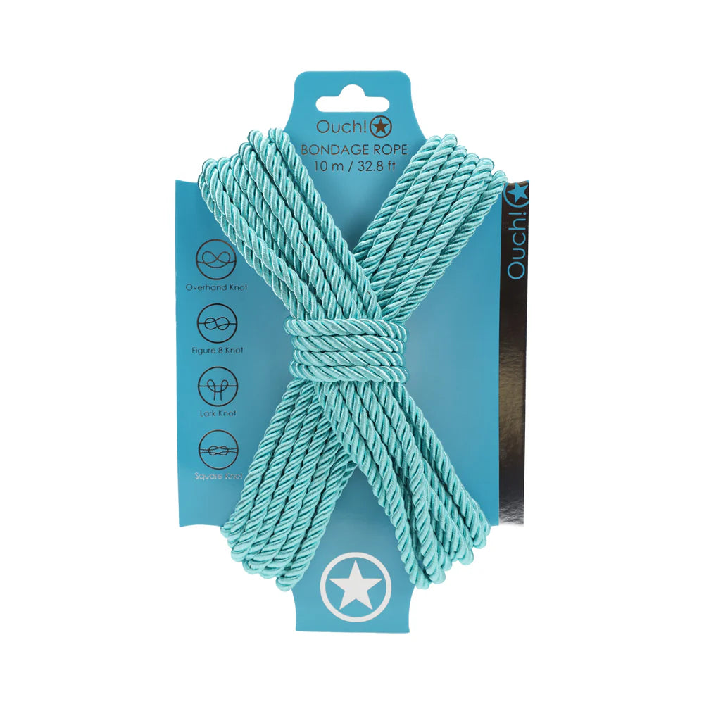 Ouch! Bondage Rope 10 m Nylon Blue by Shots America LLC