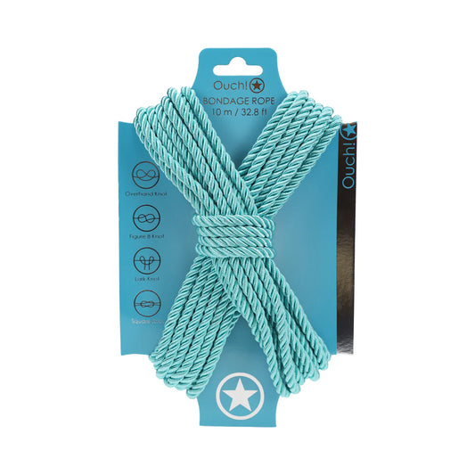 Ouch! Bondage Rope 10 m Nylon Blue by Shots America LLC