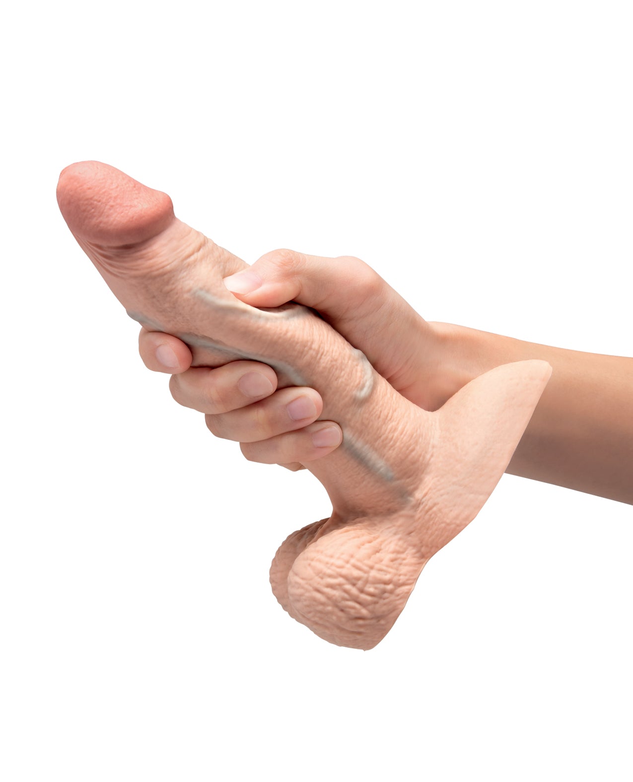 b-Vibe Slipskin 7" Girthy - Cream by Cotr inc