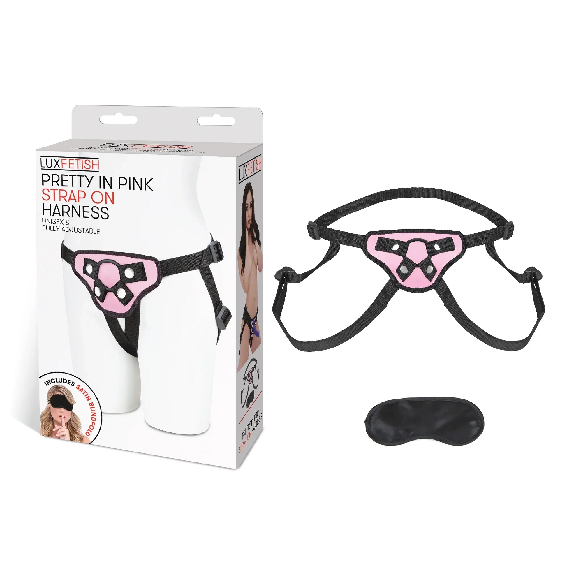 Lux Fetish Pretty in Pink Strap-On Harness by Electric EEL Inc.