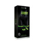 Ouch! Glow in the Dark 5-Piece Bonded Leather Thigh & Handcuffs With Belt Restraint Neon Green S/M by Shots America LLC
