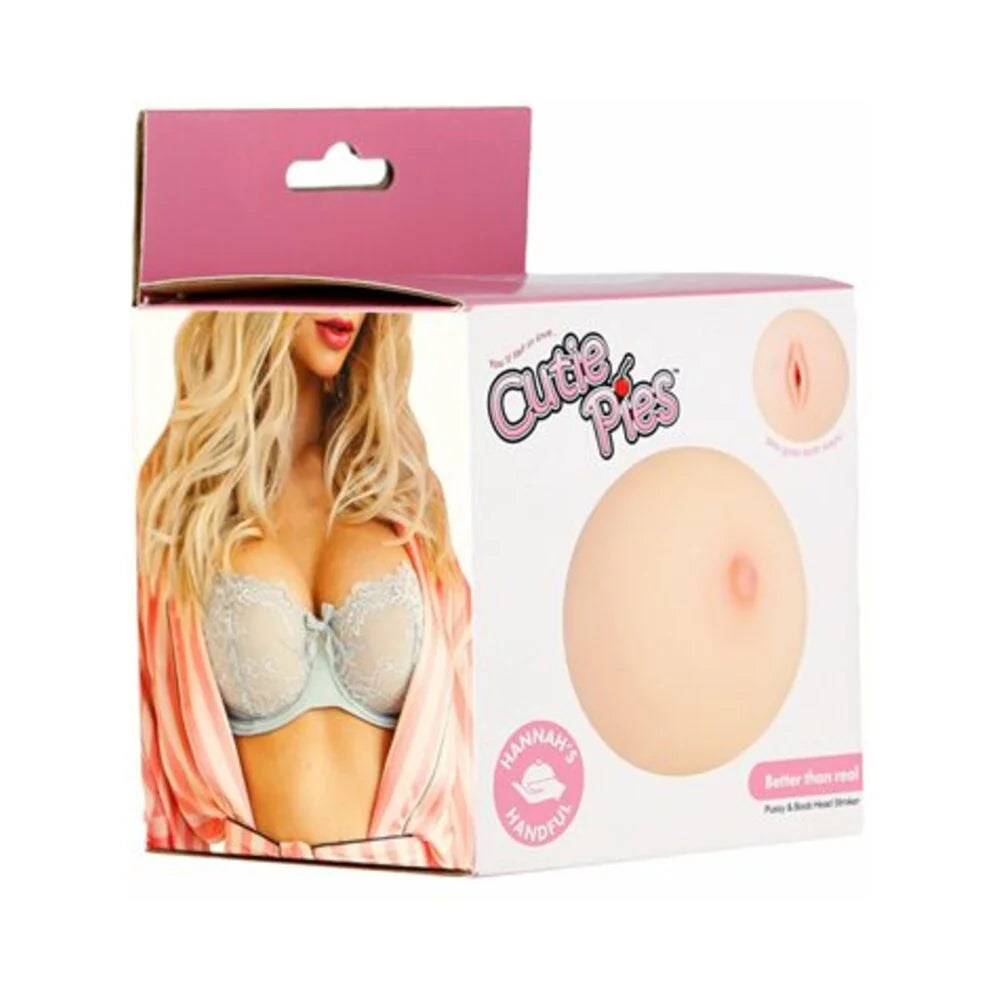 CutiePies Hannah's Handful Boobie Stroker Beige by BMS Factory