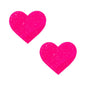 Neva Nude Pasty Super Sparkle Watermelly Pink Blacklight Glitter I Heart U by Neva Nude LLC