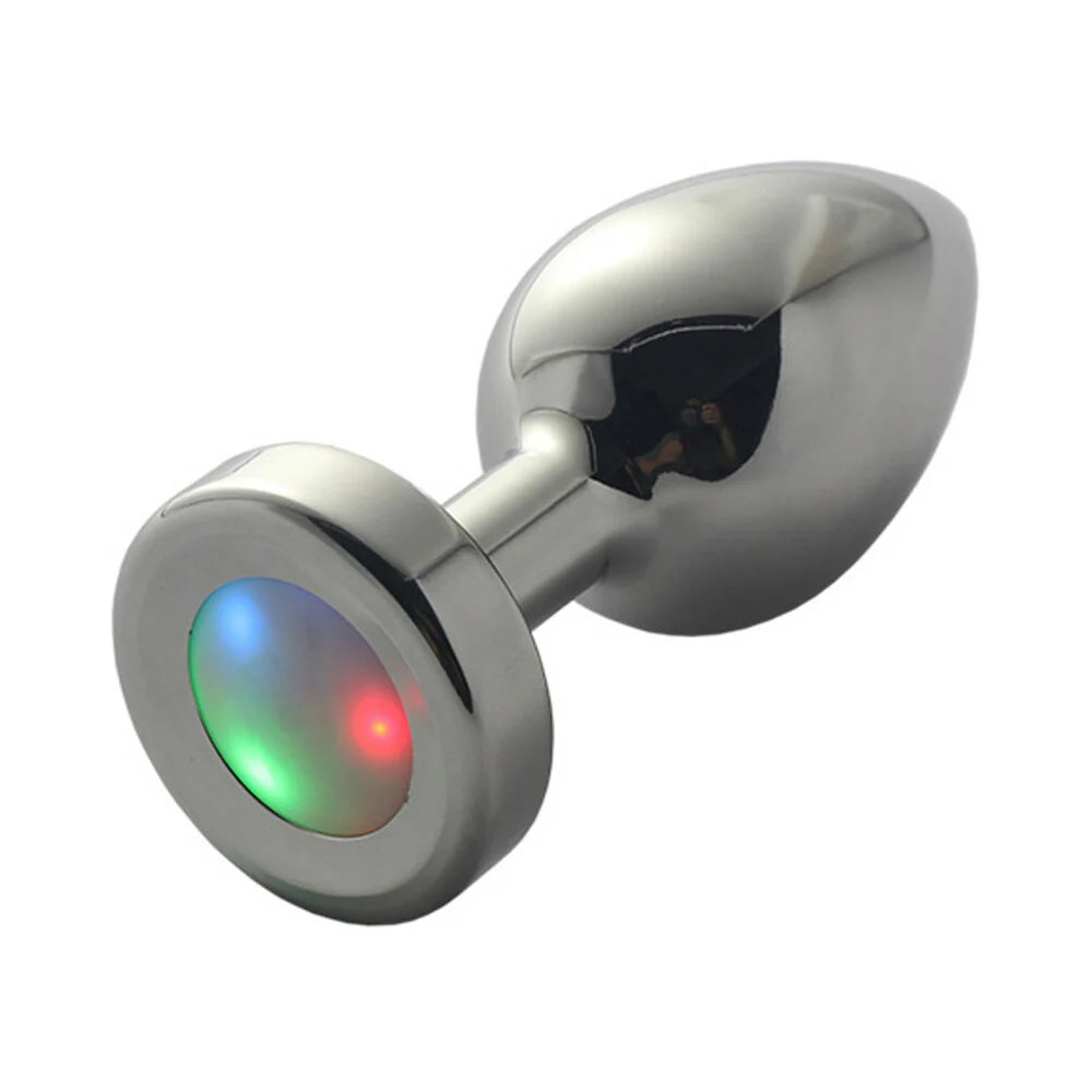 Ple'sur 3-Setting LED Light-Up Metal Anal Plug Small by S&G Entertainment Inc
