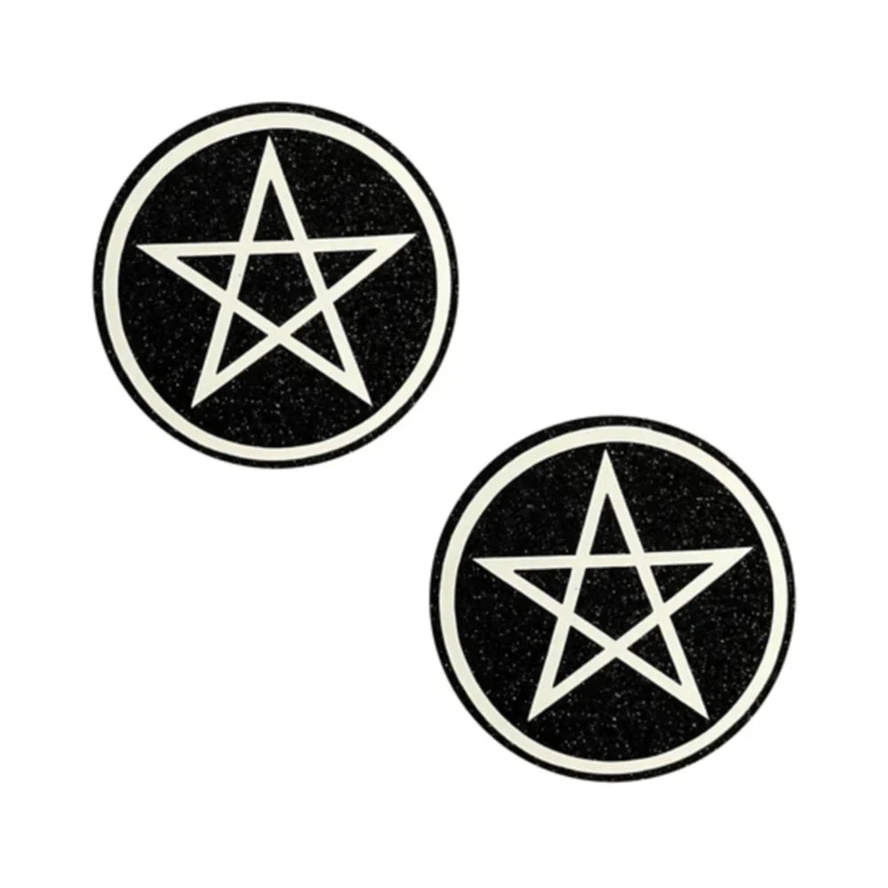Neva Nude Pasty Wicca Black Glitter by Neva Nude LLC