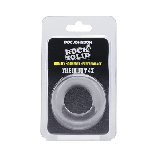 Rock Solid The Donut 4X C-Ring Clear by Doc Johnson