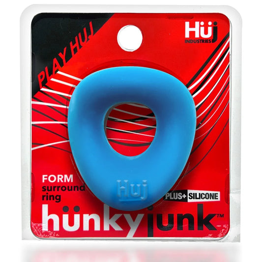 Hunkyjunk Form Surround Cockring Teal Ice by Blue Ox Designs, Oxballs
