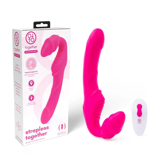 Together Strapless Remote Control Vibrator Pink by Electric EEL Inc.