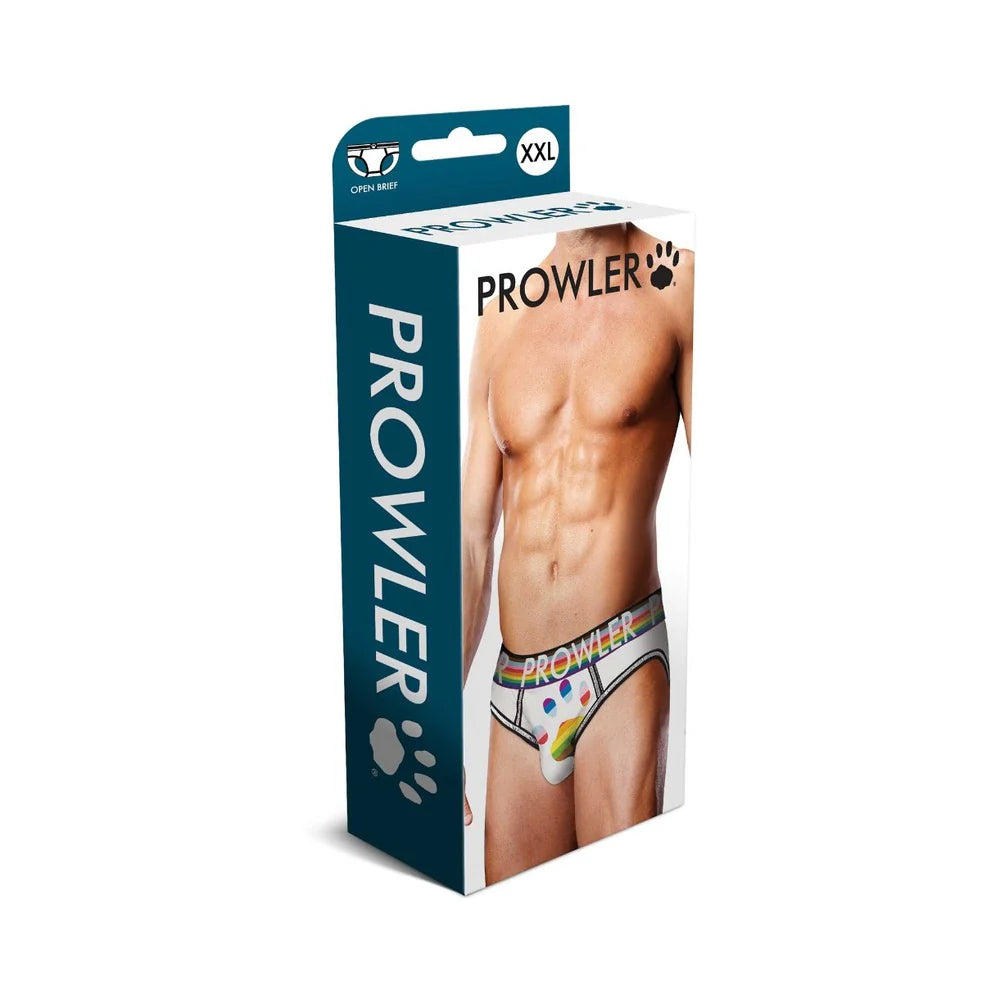 Prowler Oversized Paw Open Brief White 2XL by Simply Pleasure Ltd