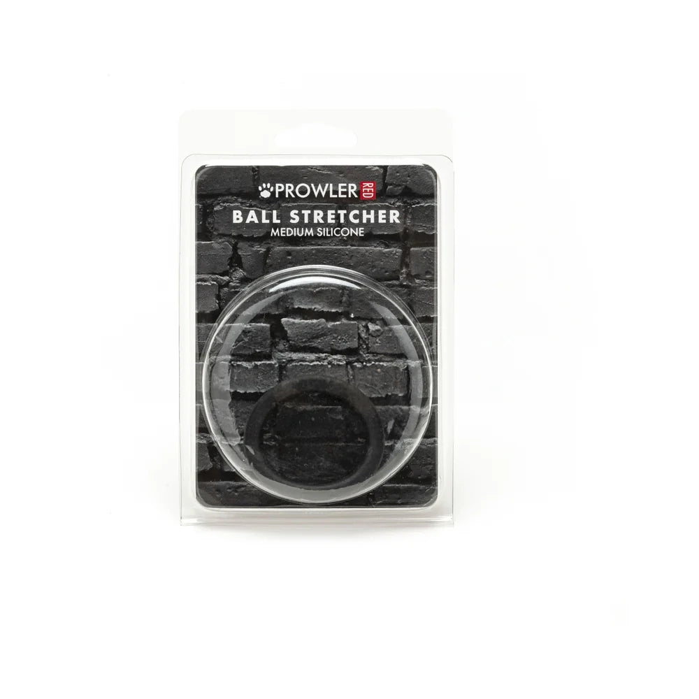 Prowler RED Silicone Ball Stretcher Black M by Simply Pleasure Ltd