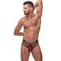Male Power The Ultimate Duo CRB Cock Ring Thong & Black Cock Ring Burgundy L/XL by Male Power
