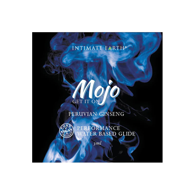 Mojo Peruvian Ginseng Waterbased Performance Glide 3 ml/0.10 oz Foil by New Earth Trading LLC