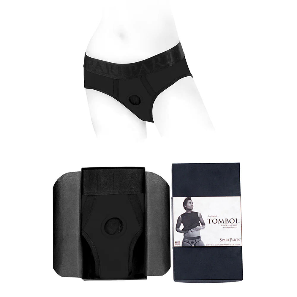 SpareParts Tomboi Nylon Briefs Harness Black Size 5XL by SpareParts Hardware
