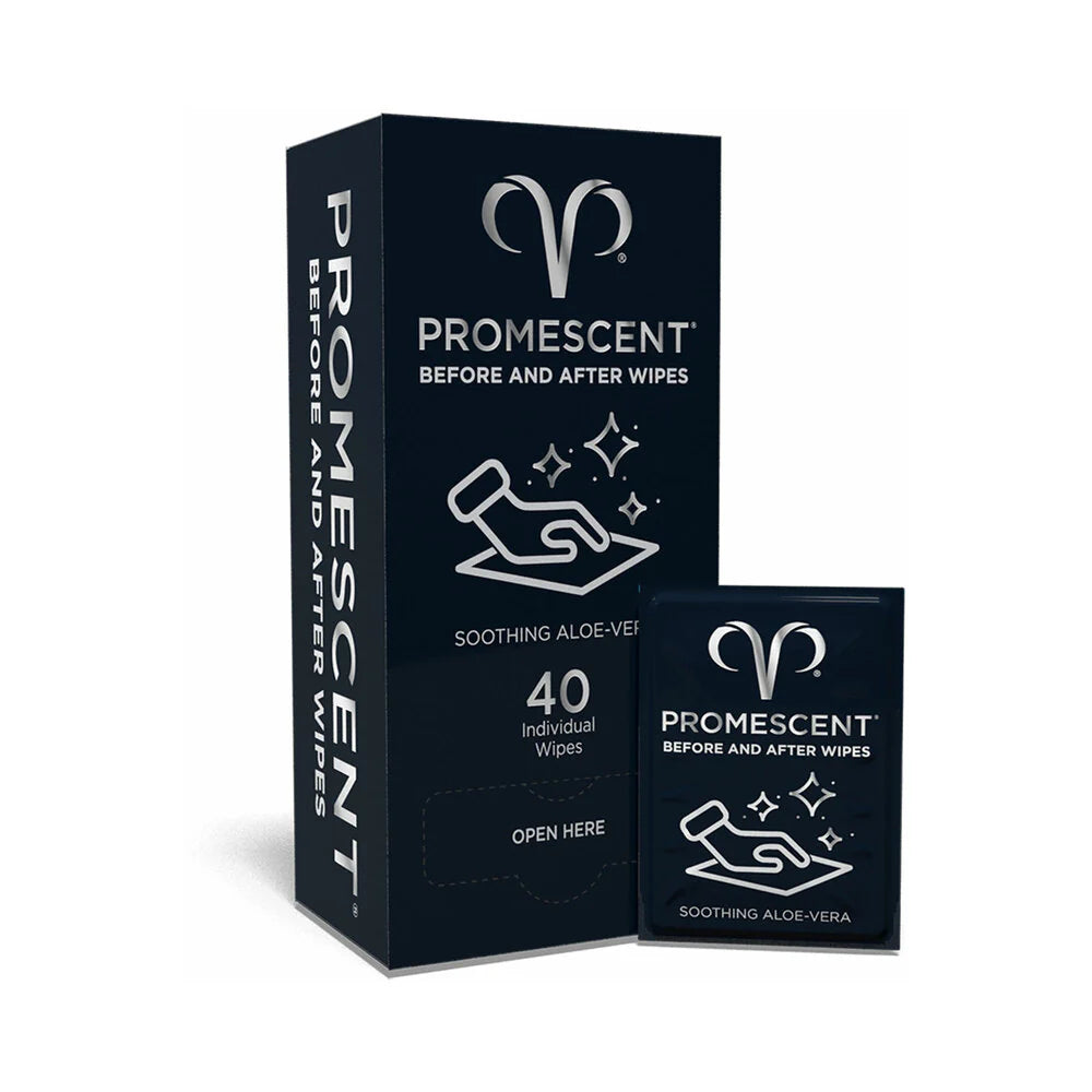 Promescent Before & After Individual Wipes 40-Pack by Absorption Pharmaceuticals LLC