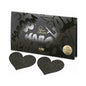 Bijoux Indiscrets Flash Reusable Glitter Pasties Heart Black by Bijoux Indiscrets USA, Inc
