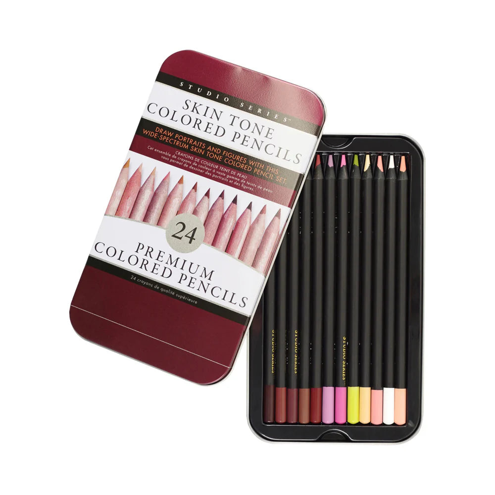 Skin Tone Colored Pencils 24-Pack by Peter Pauper Press, Inc.