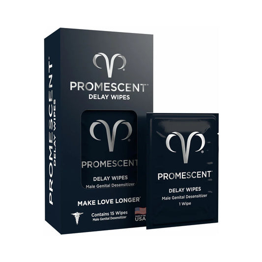 Promescent Delay Wipes 15-Pack by Absorption Pharmaceuticals LLC