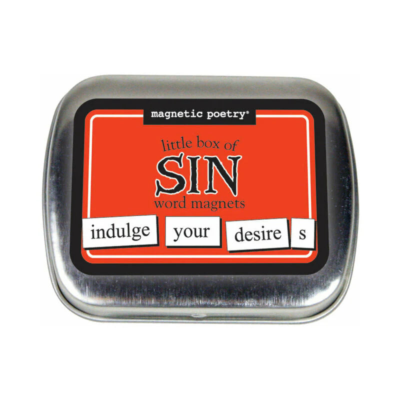 Magnetic Poetry Little Box of Sin Word Magnets by Magnetic Poetry