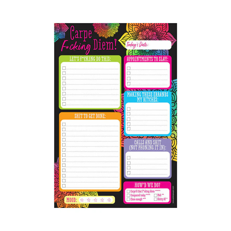 Carpe Fucking Diem Note Pad by Peter Pauper Press, Inc.